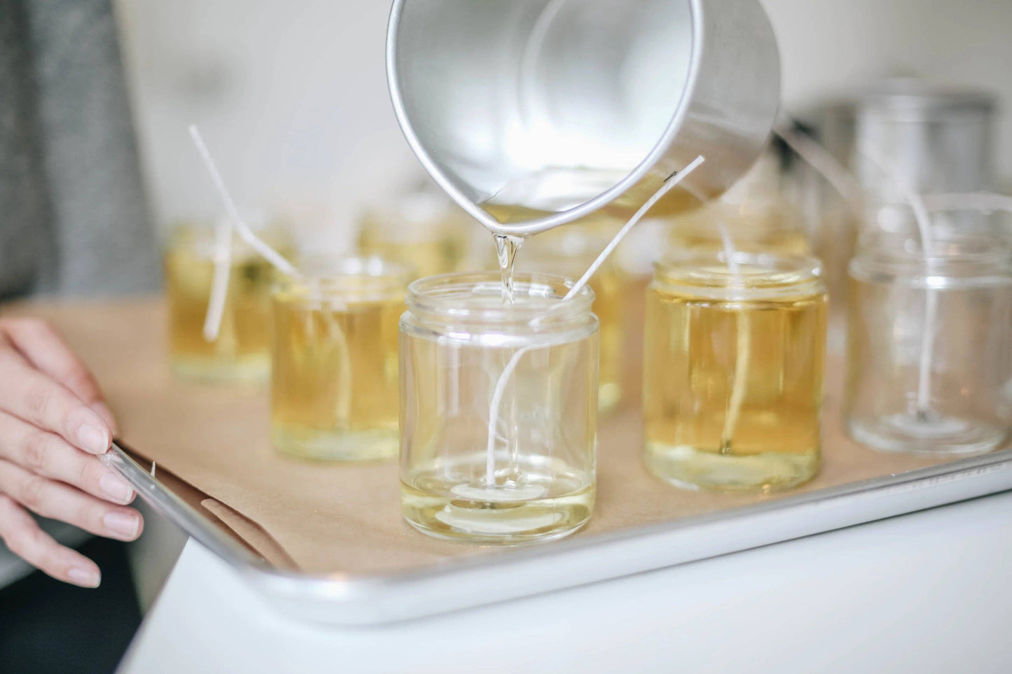 Divine Feminine Pathways Soy Candle | Clear Jar: Sage & Sea Salt / 110ml