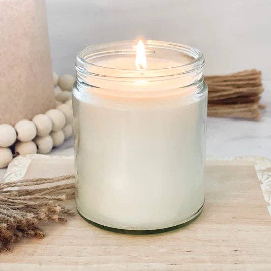 Divine Feminine Pathways Soy Candle | Clear Jar: Sage & Sea Salt / 110ml